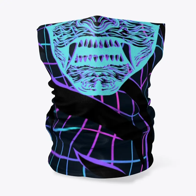 Oni Half Mask Vaporwave Gaiter