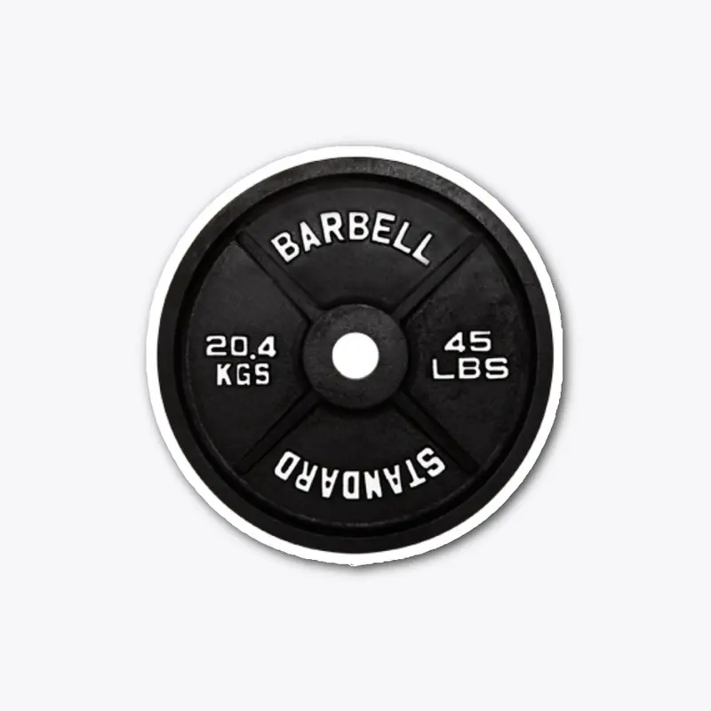 45 lbs Plate Sticker